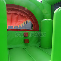 Château gonflable commercial en forme de crocodile avec toboggan, château gonflable pour enfants avec parcours d'obstacles pour location événementielle
