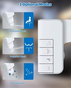 Современная белая пластиковая насадка для биде - Product Image 2