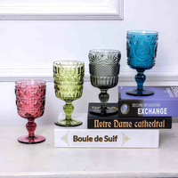 Verre à vin rouge épais gaufré, design moderne et minimaliste, modèle pour la maison, vente en gros d'usine