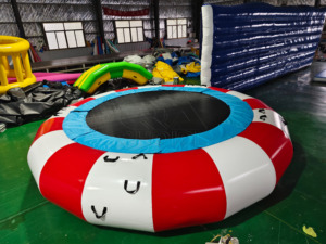 Trampolín Acuático Inflable, Juego Acuático Popular para Vacaciones de Verano, Plataforma Flotante Portátil para Saltar y Rebotar, Parque Acuático de 5m - Product Image 3