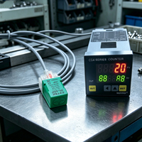 Contador Multifuncional Sommv CG4-RB60 48*48 220VAC con Interruptor de Proximidad, Pantalla de 6 Dígitos y Salida de Relé