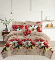 Ensemble de literie en microfibre personnalisé, 6 pièces, taille king, drap-housse à poches profondes, drap plat, hypoallergénique