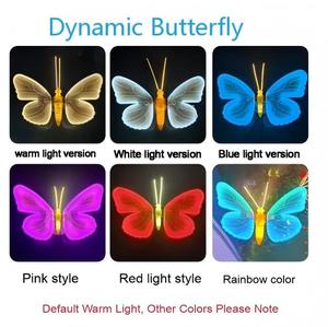 Décorations de jardin papillon lumineuses dynamiques IP65 DC en gros pour mariages, Noël, Halloween, parcs – S'ouvrent et se ferment - Product Image 3