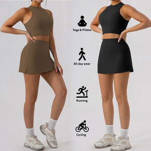 MIQI logotipo personalizado al por mayor suave Atlético Top ropa <span class=keywords><strong>mujer</strong></span> gimnasio sin mangas Yoga Tank Top Fitness <span class=keywords><strong>chaleco</strong></span> - Product Image 6