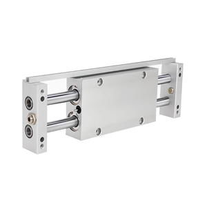 STW-Serie <span class=keywords><strong>STWB</strong></span>/STWA Doppelstangen-Doppelachsen-Schiebetischzylinder STWB10/16/20/2532 mit Öldruckpuffer - Product Image 1