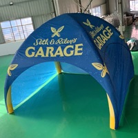 Tente gonflable personnalisée avec impression numérique, résistante à l'eau et au soleil, durable, pompe électrique, dimensions 10 pieds, utilisation en extérieur