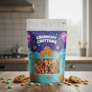 Sacchetto per Caramelle Minfly con Finitura Lucida, Personalizzabile, 150g, in <span class=keywords><strong>PVC</strong></span>, per Alimenti, Confezione in Plastica per Dolci, Gelatine, Cibo per Animali, con Chiusura a Zip - Product Image 5