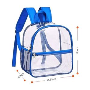 กระเป๋าเป้สะพายหลังใสกันน้ำสำหรับผู้หญิง ทำจาก PVC ใส น้ำหนักเบา เหมาะสำหรับไปโรงเรียน ท่องเที่ยว และตั้งแคมป์ - Product Image 2