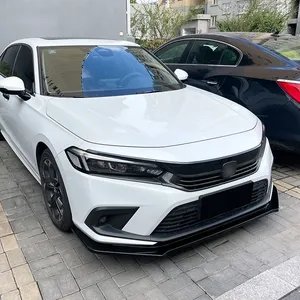 For 11th 2021+ 4-<b>Door</b> Car Front Bumper Lip Diffuser Lower <b>Protector</b> Cover Body Kit Exterior Accessories - Product Image 6
