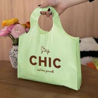 Sacs à vêtements de plage en plastique avec trous de perforation Sacs à provisions personnalisés