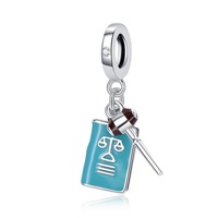 Directement du fabricant : pendentif breloque arbre généalogique en argent sterling S925, bracelet trèfle porte-bonheur DIY, accessoires de bijouterie