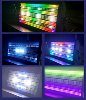 Lumière stroboscopique LED pleine couleur 64+48 segments pour mariage, bar, diffusion en direct, éclairage de scène ambiant, performance, lumière matricielle Marquee