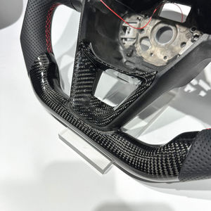 Volante Deportivo de Fibra de Carbono Negra Personalizado de Fábrica con Diseño Superior con LED, Apto para Seat <span class=keywords><strong>Cupra</strong></span> <span class=keywords><strong>Leon</strong></span> MK3 - Product Image 3