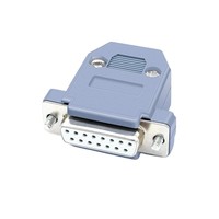 Connecteur D-SUB DB15 à 2 rangées, mâle et femelle, avec coque en plastique