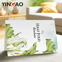 Cartes de vœux personnalisées avec estampage doré, lettres d'invitation pliables sur mesure pour mariage, événement et célébration de festival