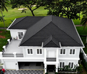 กระเบื้องหลังคาโลหะเคลือบหินทนความร้อนสูงสำหรับบ้านพักอาศัยแบบไทย - Product Image 1