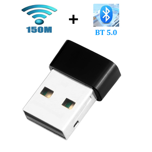 2 trong 1 <span class=keywords><strong>USB</strong></span> <span class=keywords><strong>Wifi</strong></span> bt5.0 Adapter 150Mbps <span class=keywords><strong>USB</strong></span> không dây Lan Thẻ <span class=keywords><strong>Wifi</strong></span> và BT Combo Dongle cho máy tính - Product Image 2