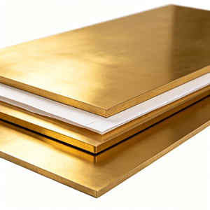 <b>Thin</b> Decorative H90 Brass Plate <b>Mirror</b> Bright Copper Sheet for Interior Wall Panel Furniture Cabinet Metal Inlay Decoration - Product Image 4