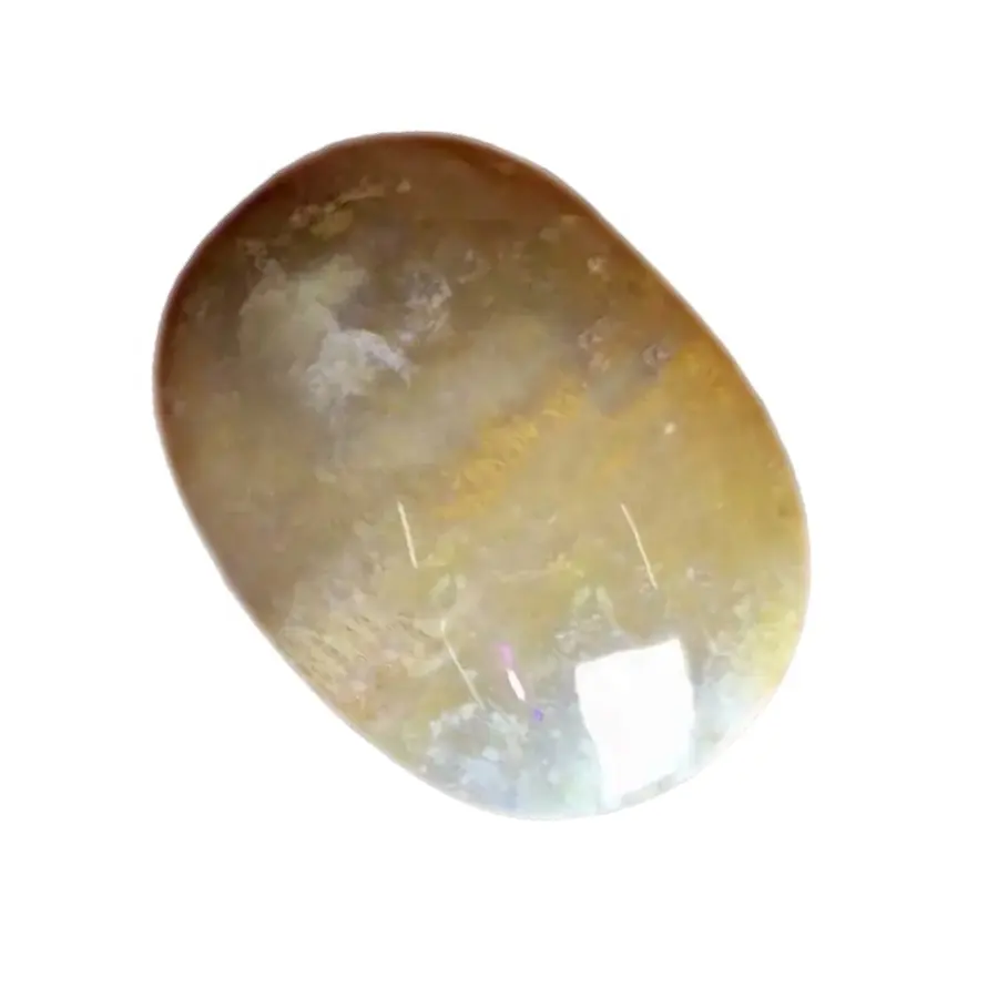Oval Montana Agate Flatback Cabochon Handmade Mirror Polished Healing Mineral Clear Agate Loose Gemstone Jewelry