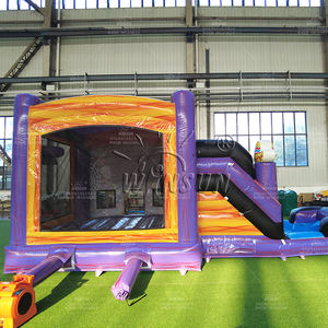 Château gonflable commercial WINSUN pour enfants, extérieur, PVC, couleur personnalisée, ignifuge, imperméable - Product Image 4