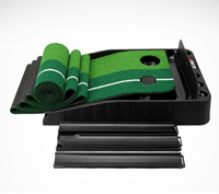 Tapis de golf d'intérieur avec retour automatique de balle, ensemble d'entraînement au putting de 2,5 m, marque OEM CN