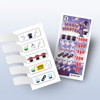 Boletos de Lotería Ecológicos Personalizados con 5 Ventanas y Sistema de Raspar, Impresión a Todo Color
