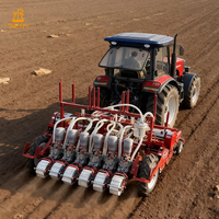 Semoir agricole à aspiration d'air avec préparation rotative du sol et semoir à vide pour carottes, également adapté à l'ensemencement d'oignons, pièces détachées fournies.
