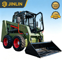 Mini-chargeuse frontale robuste de type skid steer, machine à béton haute efficacité pour projets routiers et de construction polyvalents