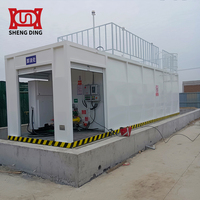 Station-service mobile conteneurisée de 25 mètres cubes sur skid pour essence et gazole