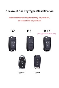 Elegant Sublimation Tpu Leather Car <strong>Key</strong> Case <strong>Cover</strong> For Chevrolet Malibu Xl Cavalier <strong>Cruze</strong> Monza Equinox Trax Blazer Accessories - Product Image 2