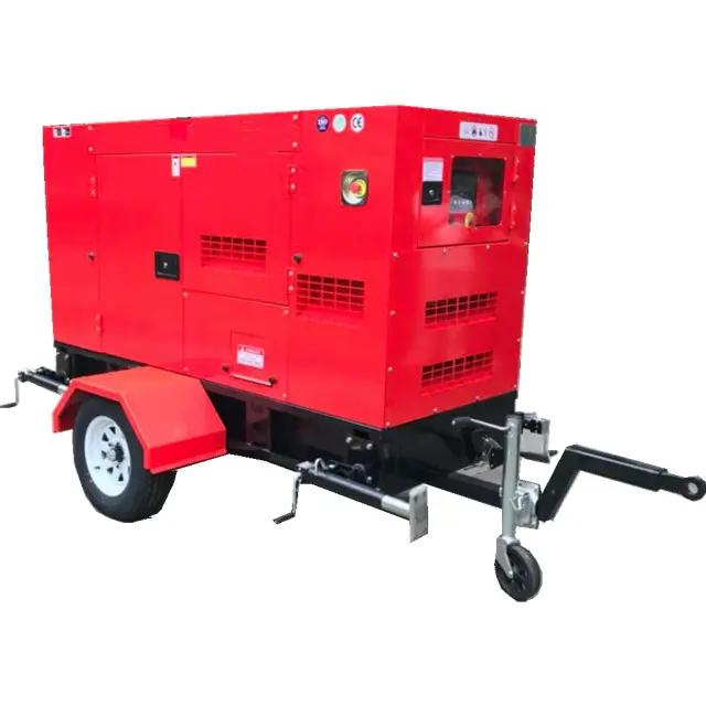 5kva-10kva diesel generator mobile trailer and super silent type diesel generator 50hz/60hz