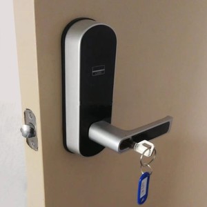 Fácil reemplazo <span class=keywords><strong>Pro</strong></span> USB Smart Hotel Lock Aleación de zinc Antirrobo Cerradura de puerta electrónica impermeable EE. UU. Pestillo único 5050 Mortaja - Product Image 6