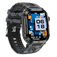 Reloj Inteligente Deportivo para Exteriores MT39 con Pantalla de 2.01 Pulgadas, Resistente al Agua IP68, Reloj de Pulsera Fitcloudpro, Presión Arterial, Reloj Inteligente de Fitness