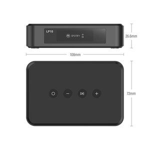 LP10 arylic ตัวรับสัญญาณไร้สายควบคุมอัจฉริยะพร้อม AirPlay 2 Google Cast <span class=keywords><strong>Spotify</strong></span> Connect preamplifier-เหล็ก & พลาสติก - Product Image 4