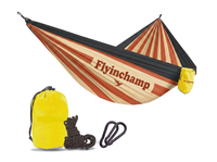 Hamac double portable en nylon Flyinchamp avec motifs personnalisés, capacité de 300 kg, pour le camping, les voyages en plein air, la survie, toutes saisons, 1-2 personnes, 2