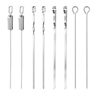 Yongli-Juego de brochetas largas de acero inoxidable para carne, <span class=keywords><strong>camarones</strong></span>, pollo, barbacoa - Product Image 1