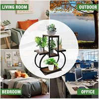 Supports pour plantes en fer forgé à la maison Étagère pour plantes Intérieur Créatif en forme de coeur Échelle Supports pour plantes
