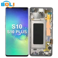 Écran LCD S10 Plus pour Samsung S10 Plus G975 Écran LCD de remplacement pour Samsung Galaxy S10+ G975 Écran LCD avec cadre