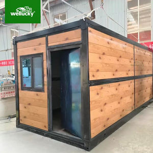 Wellucky, casa contenedor plegable de 20 pies, instalación de resistencia al viento fuerte, hogar móvil, dormitorio de trabajadores, hogar móvil - Product Image 1