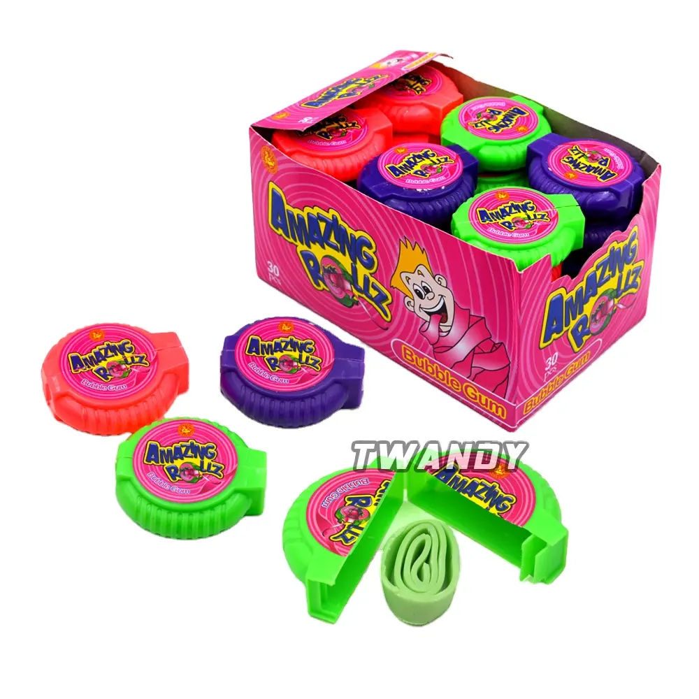 crazy super sour grape roll bubble gum from china