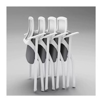 Chaise de bureau moderne en maille avec appui-tête réglable et table de formation pliable en nylon