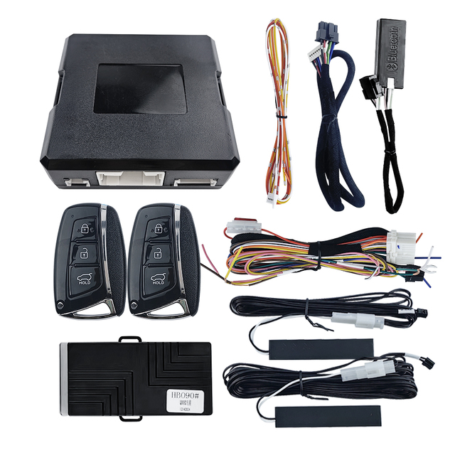 QD08 Car Alarms with Remote Control Immobilizer and Engine Start Technology Universal One-Way Keyless Entry System