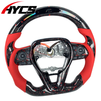 Volant personnalisé en cuir, carbone forgé, LED, RPM pour Toyota Corolla GR SE LE XSE RX RAV4 Camry TRD, accessoires de voiture