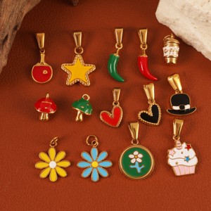 Không Thấm Nước Thép Không Gỉ Tự Làm Thiết Kế Giày Charms Sang Trọng Vàng-Mạ Mặt Dây Chuyền Cho Mini Túi Vòng Cổ Vòng Đeo Tay Phụ Kiện - Product Image 3