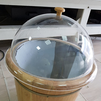 Brida de cúpula acrílica, cubierta de cámara de repuesto CCTV, carcasa de seguridad de Hemisferio de plástico transparente para habitación de 3 pulgadas, 4 pulgadas, 6 pulgadas