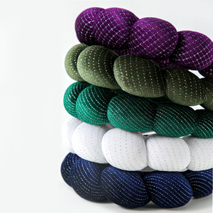 Diadema de terciopelo de poliéster IFOND <span class=keywords><strong>para</strong></span> mujer con nudo trenzado y hilo brillante, banda suave de esponja <span class=keywords><strong>para</strong></span> <span class=keywords><strong>el</strong></span> cabello <span class=keywords><strong>para</strong></span> spa y maquillaje, ideal <span class=keywords><strong>para</strong></span> lavarse la cara. - Product Image 3