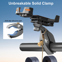Support de téléphone portable en forme de requin Odier, support de vélo réglable, compatible avec les vélos électriques et les vélos universels