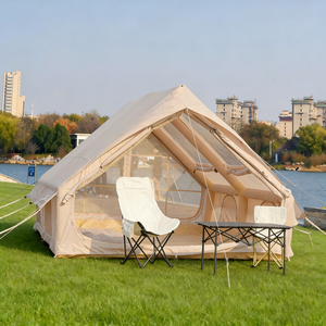 Best Price Bestway AIR0501 Lightweight Double Doors Double <b>Large</b> Skylights Waterproof Inflatable Air Tent Khaki Camping - Product Image 3