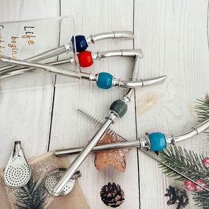 Reusable Drinking Water Filter <b>Straw</b> <b>Metal</b> <b>Straws</b> for Drinks Tea Spoon Stainless Steel - Product Image 4