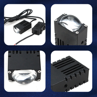 Nouveau projecteur LED Bi-LED universel pour moto et voitures, lentille de phare laser simple mini matrice 1,5 pouce 25W 6500K